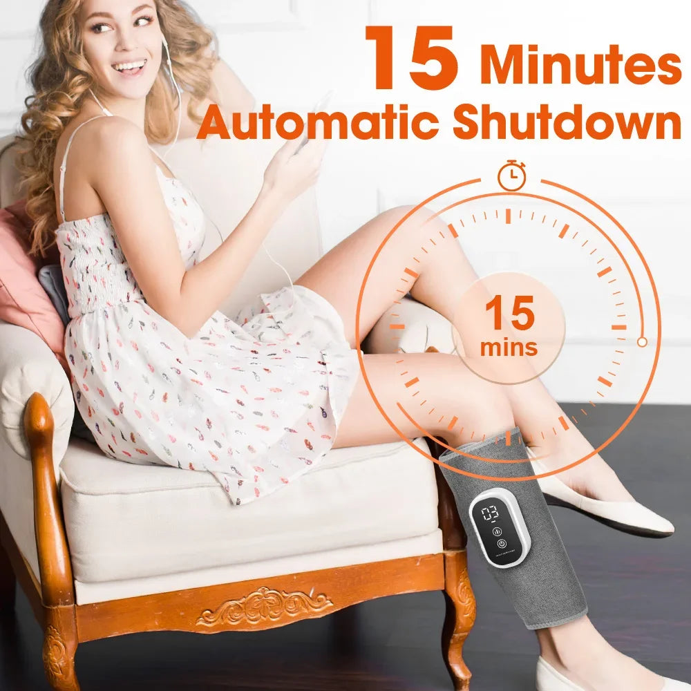 2/1PCS Wireless 360° Air Pressure Calf Massager Eletric 3 Mode Compresstion Leg Massage Foot Calf Muscle Circulation