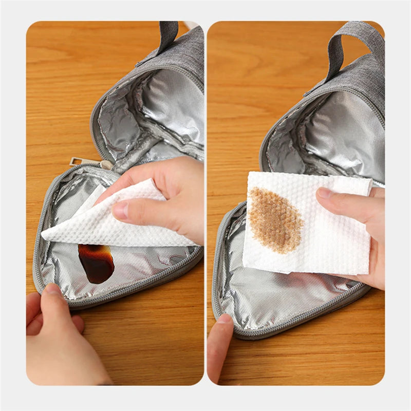 Mini Triangular Insulation Bag Aluminum Foil Thermal Cooler Lunch Tote Student Rice Ball Bag Lunch Box Bento Lunch Carry Bags
