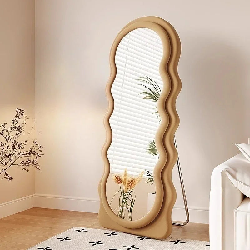 Light Luxury Floor Full Body Mirror Wall Mirrors Room Decoration Makeup Mirrors Full Body Wall Art Miroir Home Bedroom Mirror