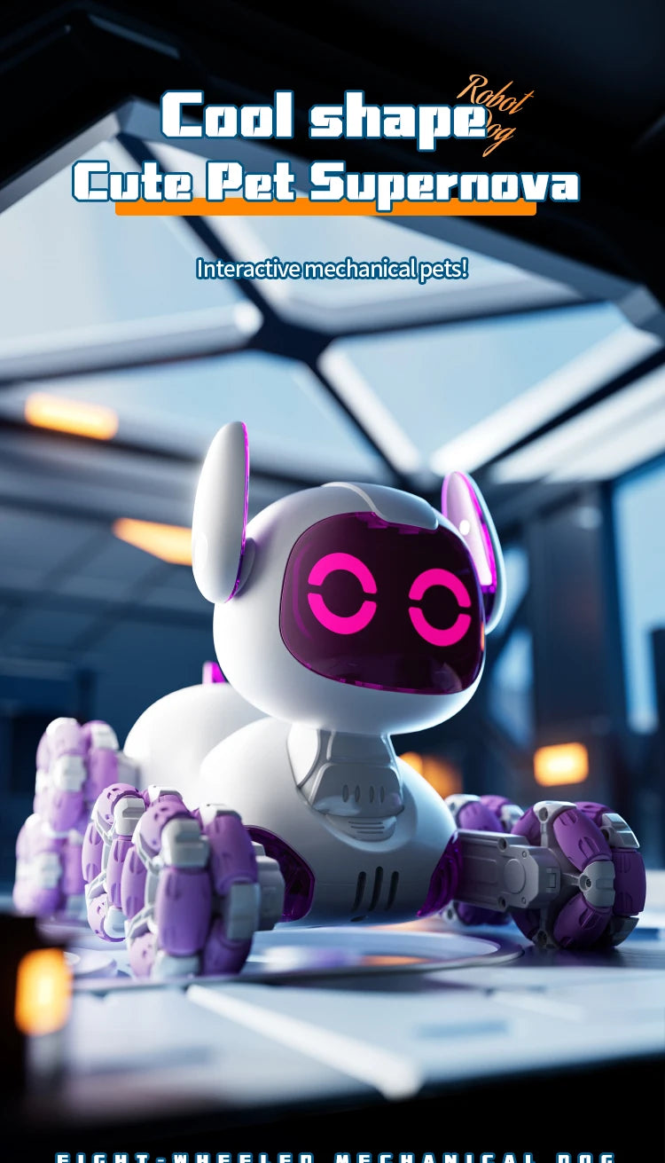 Y9 8WD RC Robot Dog Car Toy 2.4G Radio Remote Control Cars Touch-sense Music Stunt Drift Vehicle Electric Toy for Boys Kids Gift