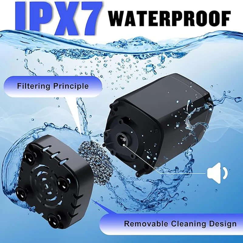 Portable camping shower equipment, 6000mAh rechargeable, LED display screen, outdoor simple electric mobile shower set