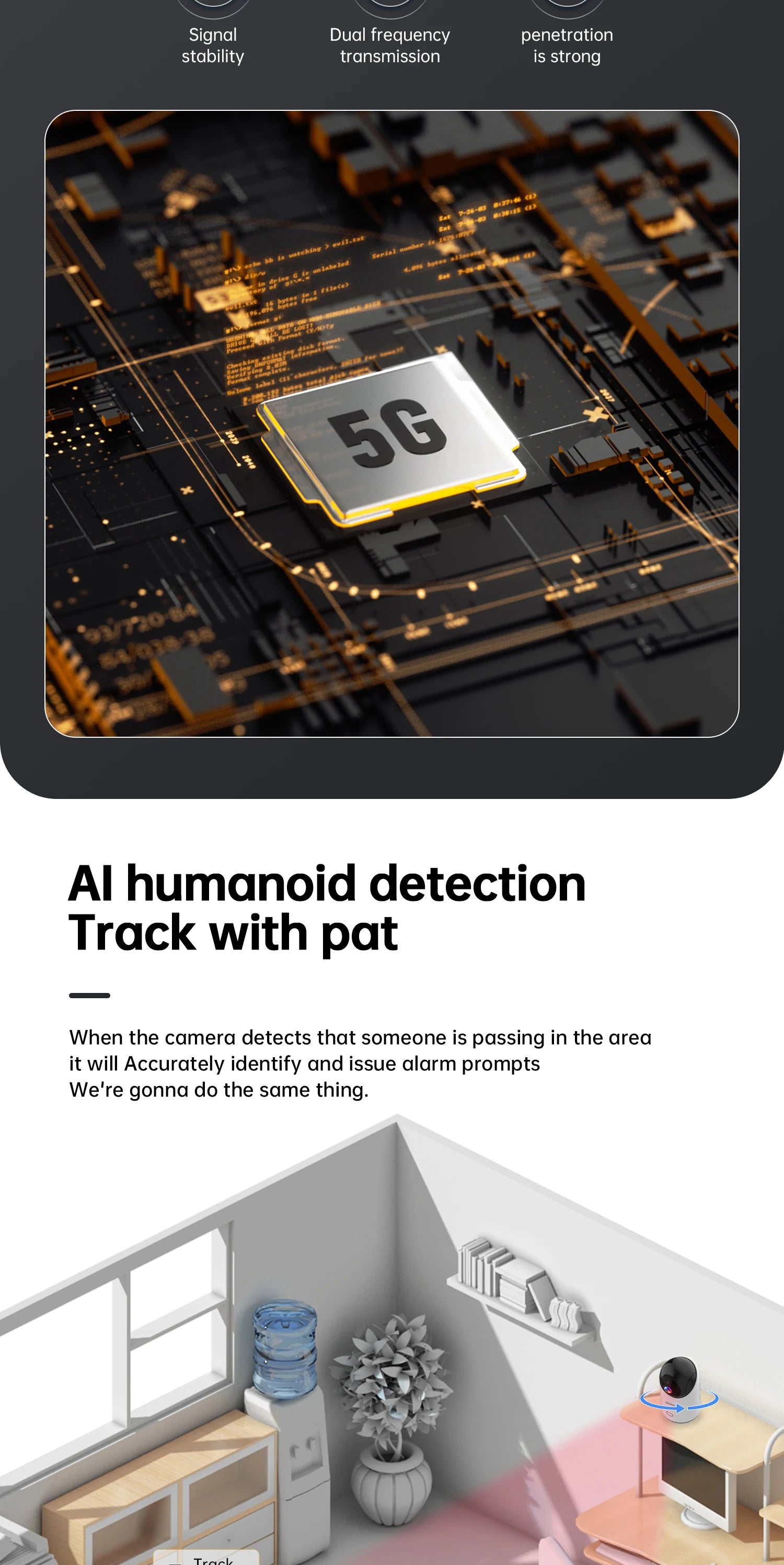 Lenovo 5MP WiFi Camera Smart Home Indoor IP Camera Full Color Night Auto Tracking Security CCTV Surveillance Baby Monitor