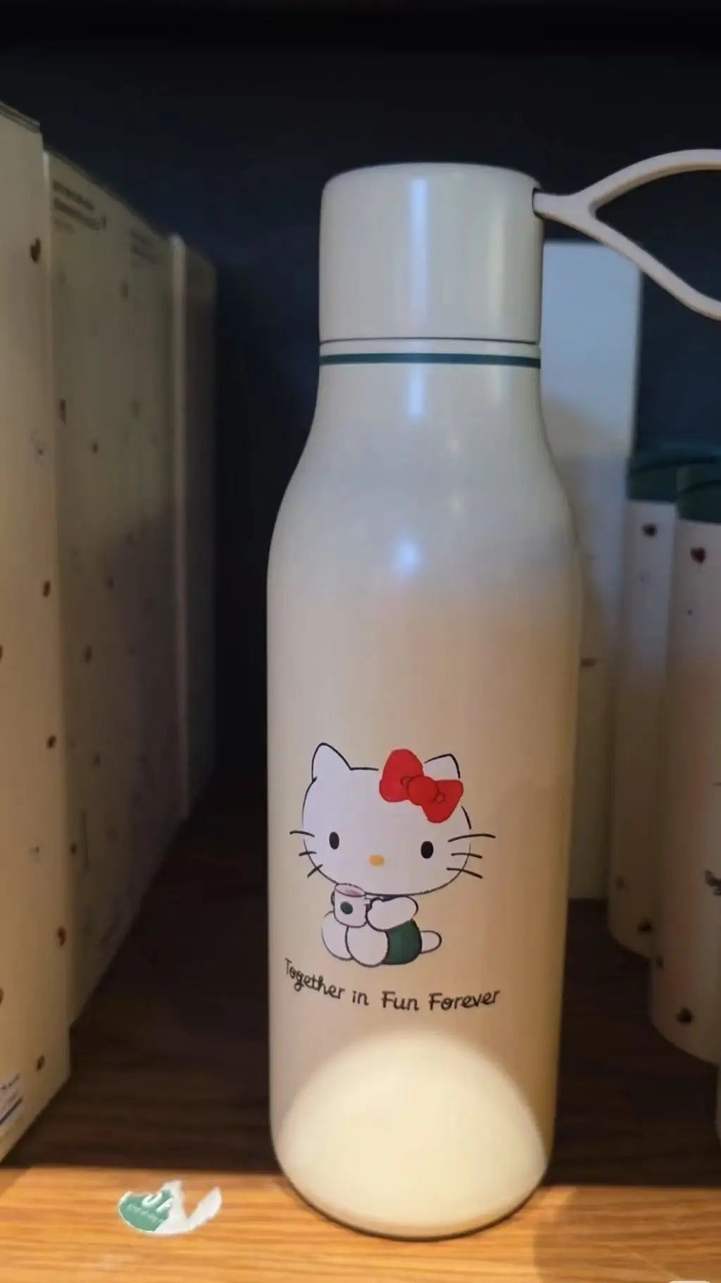 Hello Kitty Stainless Steel Mug Cute Portable Student Min Sports Cup for Outdoor Gift Replica Kitchen Dining Bar Drinkware