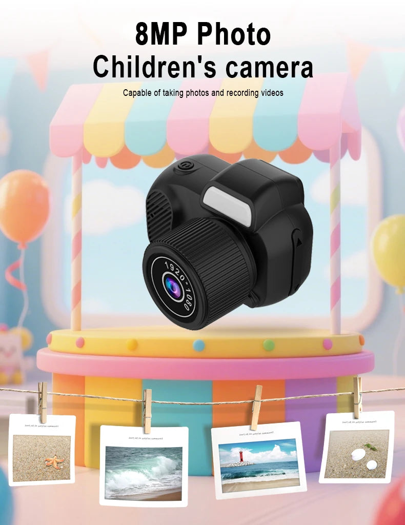Mini Y3000 Keychain Camera 8MP Photo Tiny Digital Body Cameras Thumb Cam DV Micro Camcorder Support SD Card With Screen for Kids