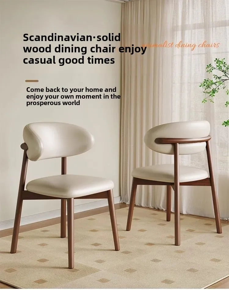 Lounge Vanity Dining Room Chairs Office Single Gamer Home Kitchen Chair Wooden Design Chaises Salle Manger Furniture XR50CY