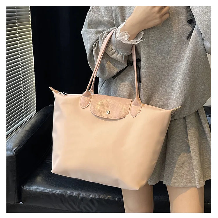 Women's shoulder bag new large-capacity tote bag armpit bag female Longxiang bag fashionable handbag