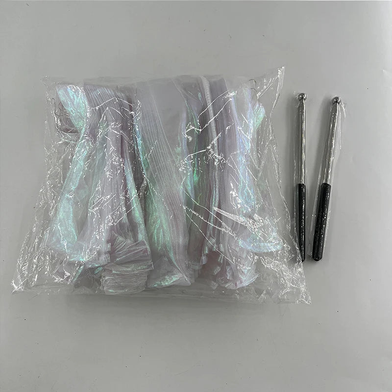 LED Luminous Butterfly Wing Belly Dancing Performance Costumes Stage Show Christmas Party Lighting Cloak Luminous Butterfly Wing