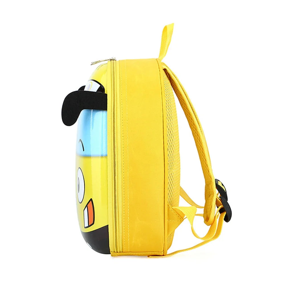 Cute 3D Cartoon Bus Kindergarten Children School Bag Backpack Girls Boys Satchel