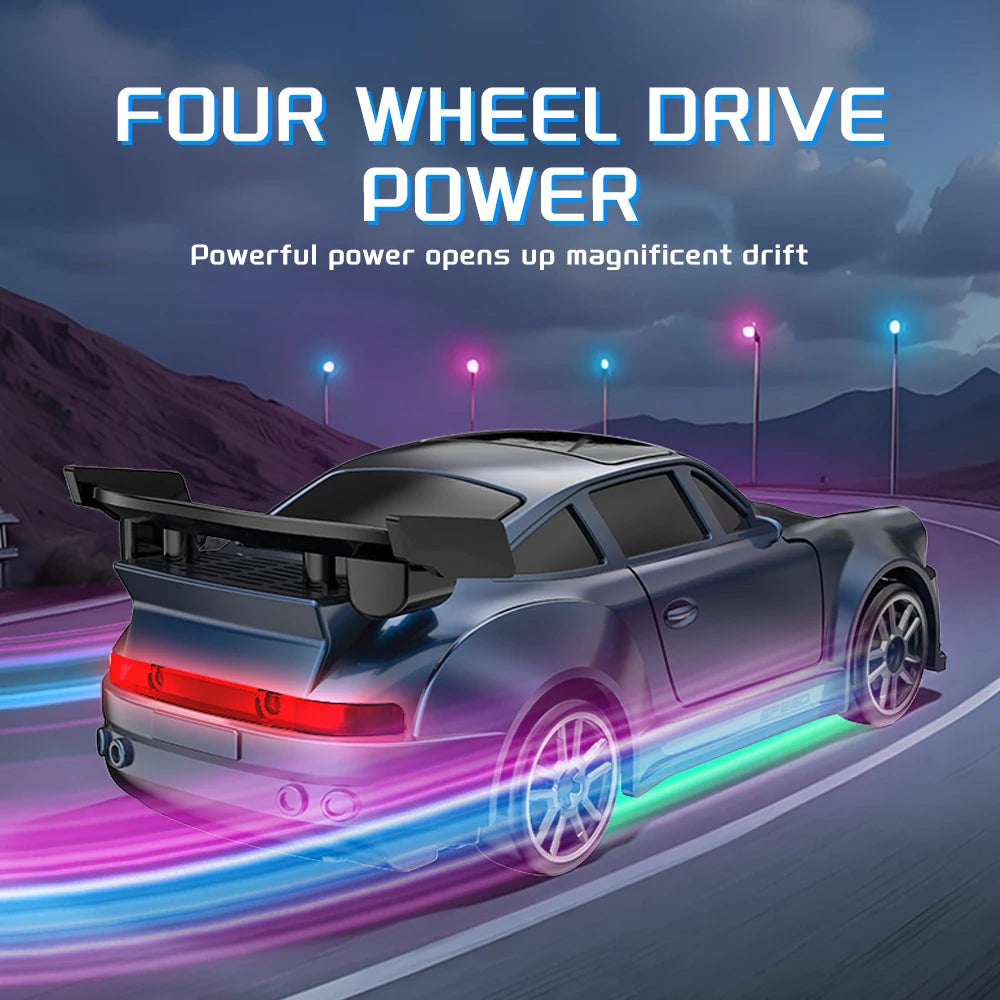 1: 64 Desktop Drift Car Four-Wheel Drive Full Proportion Mini Racing Toy With Rechargeable Battery, Children's Holiday Gift