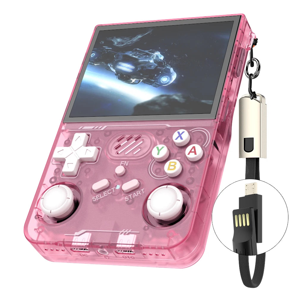 R36S updated R36XX Retro Handheld Game Console Linux ARKOS 3.5Inch IPS Screen Portable Pocket Video Player  Wi-Fi Games Kid Gift