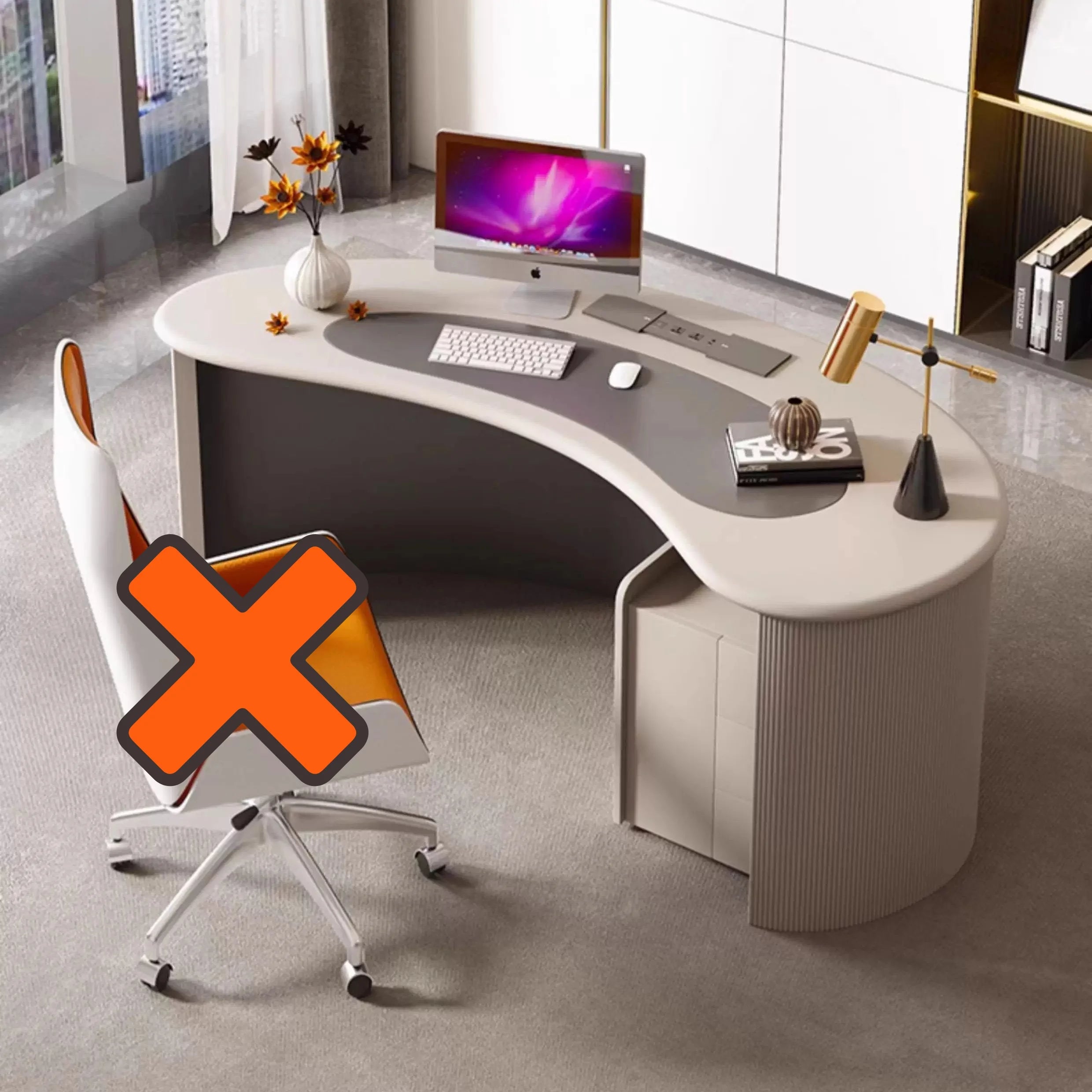 Crafts Aesthetic Office Desk Display Minimalist Cute Small Office Desk Study Modern Escritorio Oficina Commercial Furniture