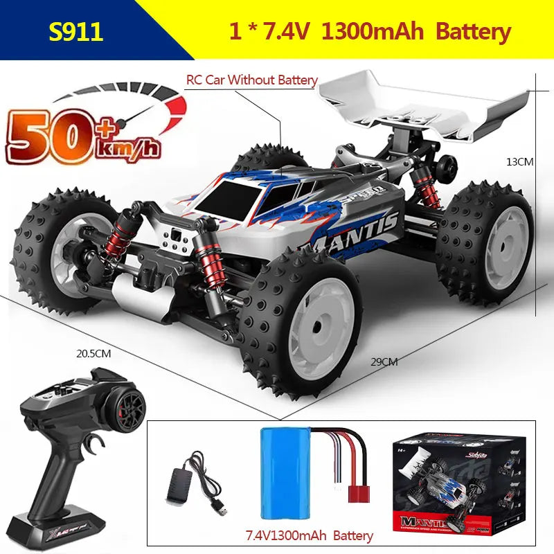 S911PRO 1:16 4WD RC Car 70KM/H or 50KM/H Remote Control Cars High Speed Drift Brushless Monster Truck For Kids VS Wltoys 144001