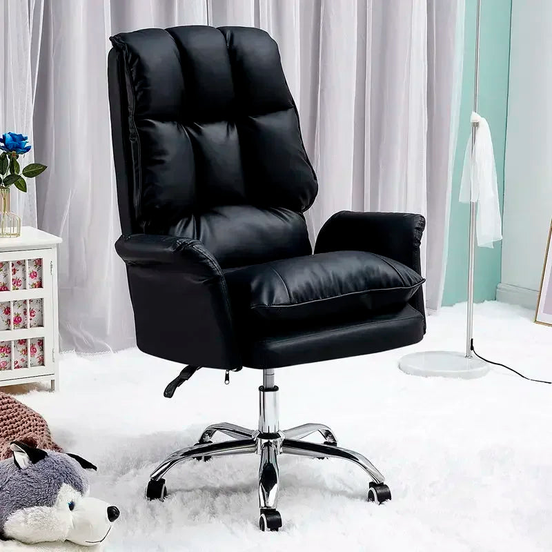 NEW PU Leather Office Chair Pink Gaming Chair Computer Swivel Gamer Live Ergonomic Chair Home Bedroom Sofa Armchairs Furniture