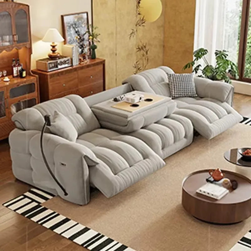Italian Loveseat Electric Sofa Modern Luxury Designer Apartments Lazy Couch Recliner Sleeper Divano Soggiorno Furniture Home