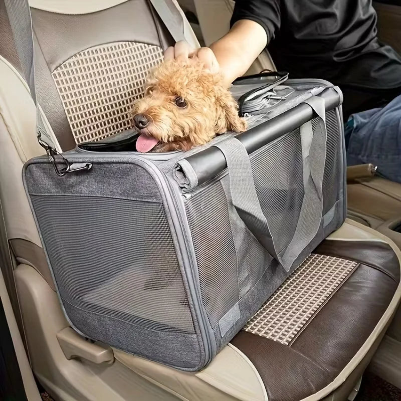[Airline Approved Pet Carrier] Durable, Breathable Medium Cat And Small Dog Carrier