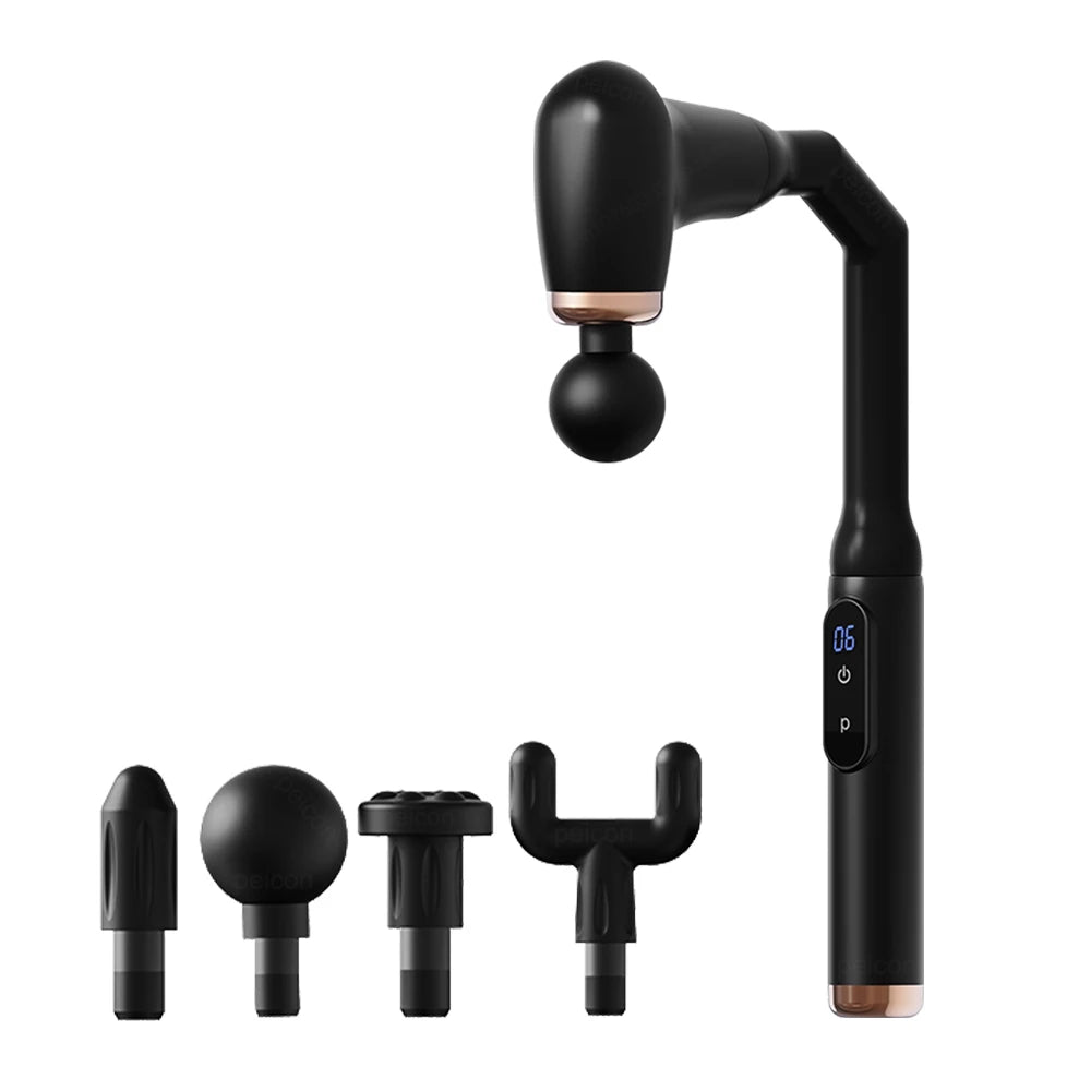 Fascia Gun Portable Massage Gun Deep Tissue With Extended Handle U-Shaped Back Massager Body Massager for Neck Shoulder Back Leg