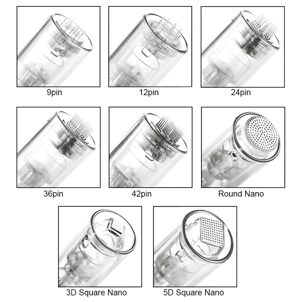 Professional Derma Pen Microneedle Pen With Needles Cartridges Skin Care Device Wireless Microneedling Machine Beauty Tool