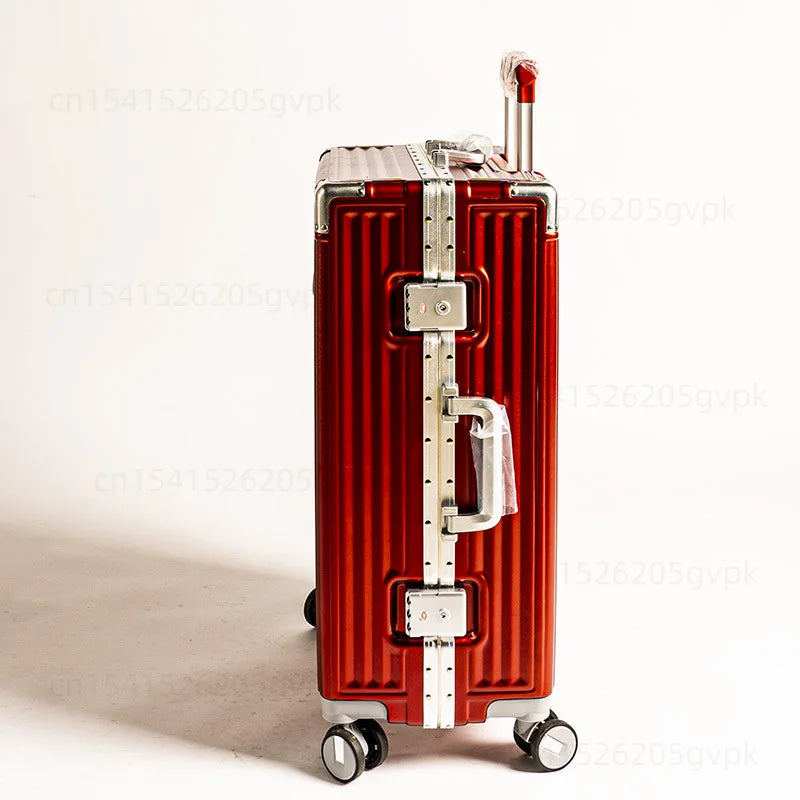 20/24 Inch Large Capacity PC Rolling Luggage Case TSA Combination Lock Business Metal Frame Travel Suitcase on Wheels Travel Bag