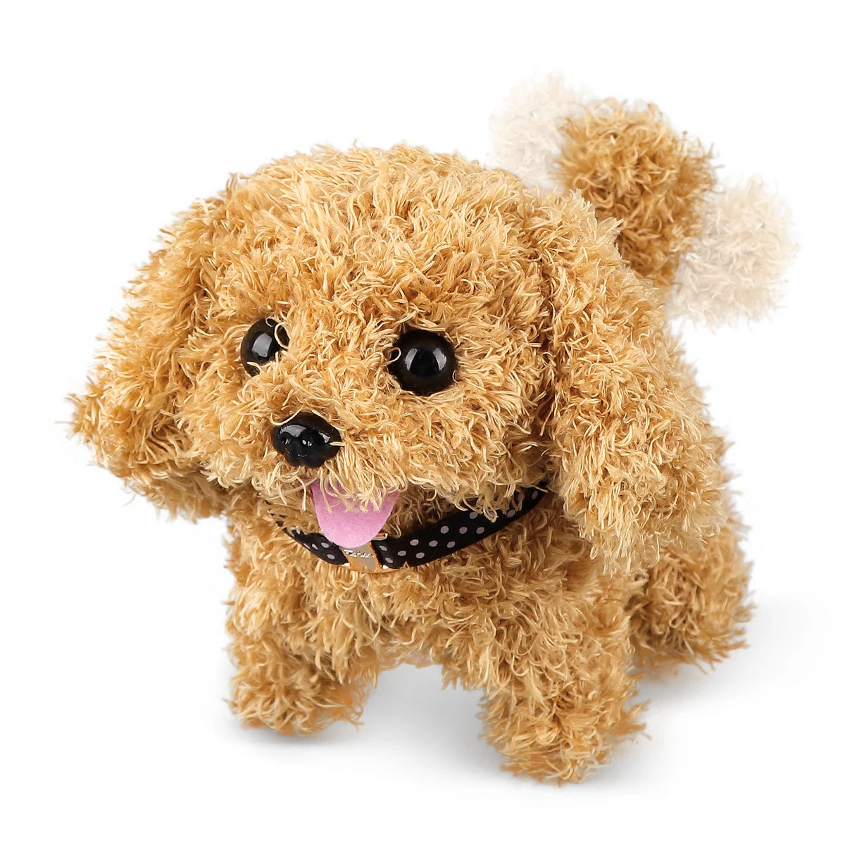 1Pc Electric Plush Simulation Dog Teddy Puppy Walking Sound Nodding Electronic Pet Toy For Christmas Gift New Year Gift