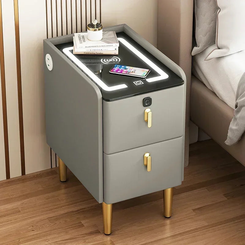 Night Table Bedside Nightstands Bedroom Bedside Furniture Gamer Narrow Bed Desk Nordic Drawer Closets Meubles De Chambre