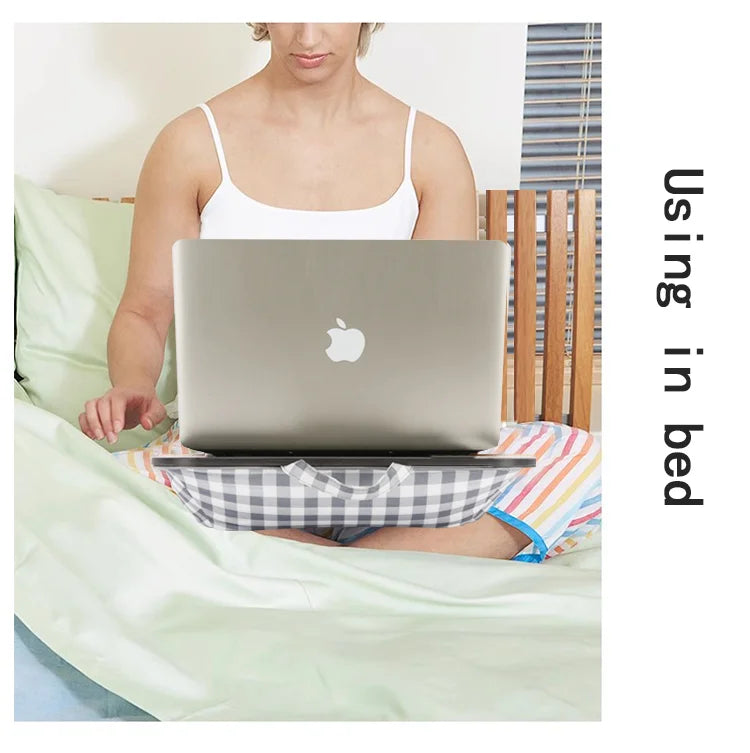 MUMUCC Lazy Laptop Table with Cushions and Slots, Multifunctional  Mini Pillow Table, Portable Room Desk, Office Lumbar Support