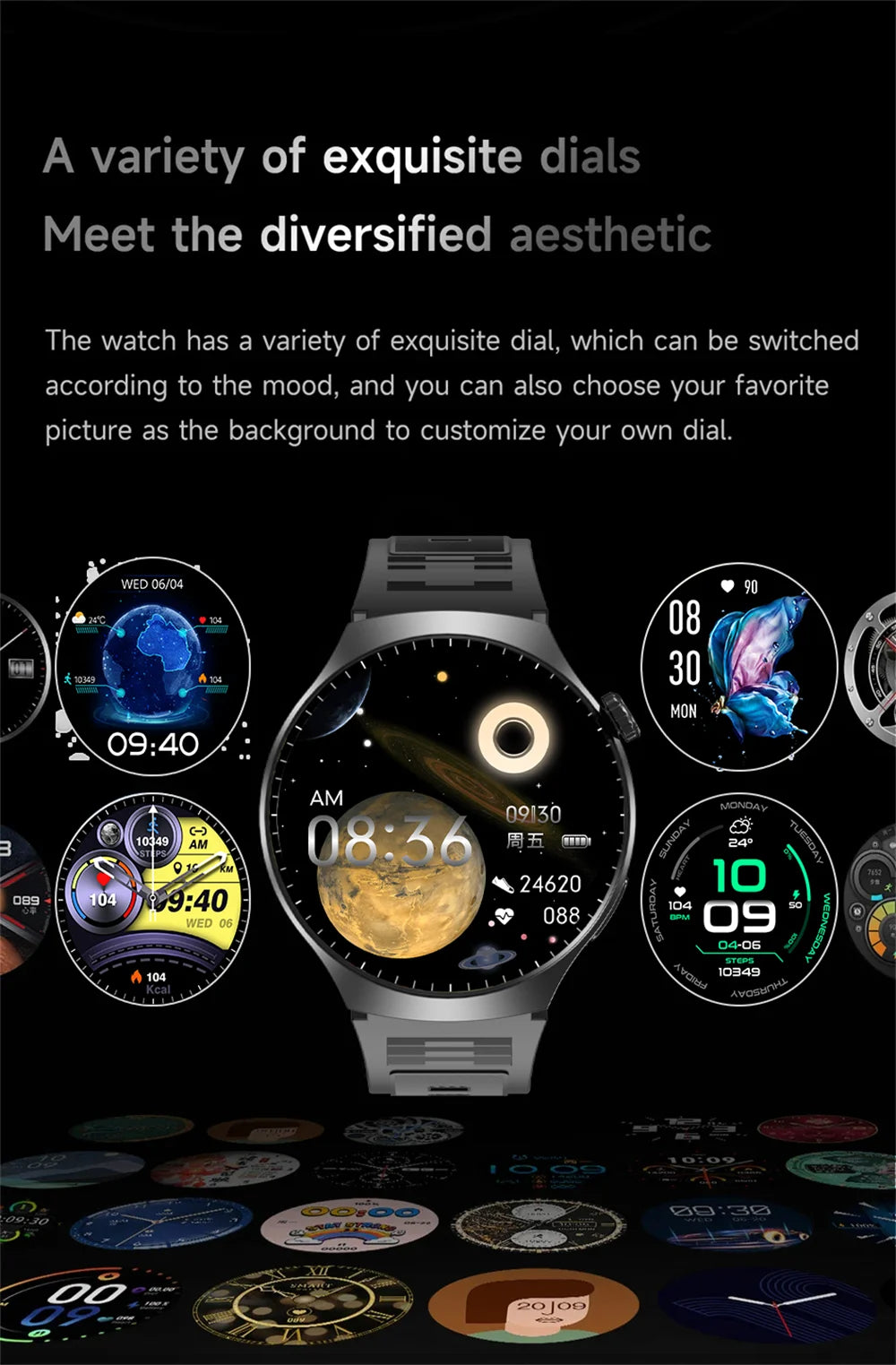 LAXASFIT 2025 New Men's Smart Watch HD Screen Heart Rate Bluetooth Call NFC Smartwatch For Men Women Holiday Gifts