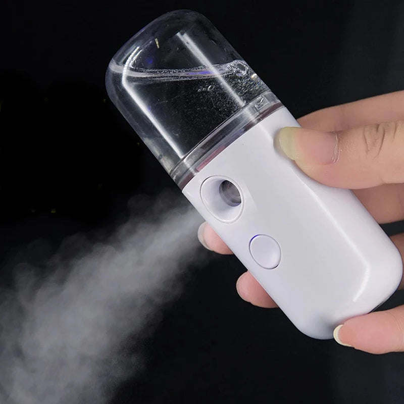 USB Portable 30ml Mini Nano Mist Sprayer Face Spray Facial Steamer Moisturizing Air Humidifier Skin Care Beauty Instruments