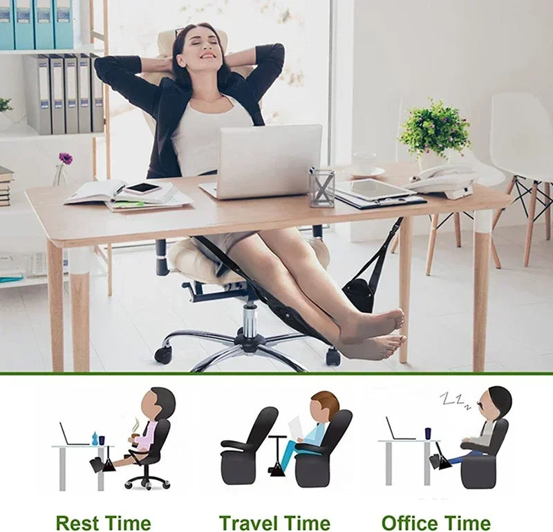 2025 New Airplane Footrest With Adjustable Strap, Portable Hammock Leg Rest, Perfect Travel Accessories