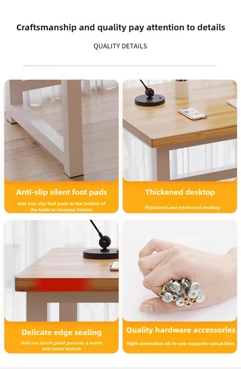 Computer desktop simple desk, home bedroom study desk, student small desk, simple rectangular office desk