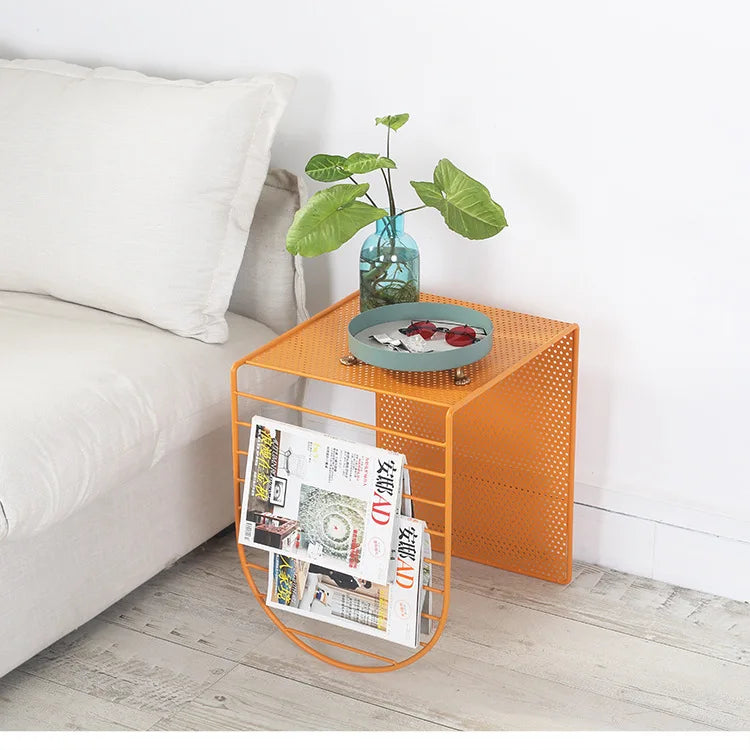 Nordic Multifunctional Wrought Iron Sofa Coffee Table Home Living Room Furniture TV Cabinet Combination Coffee Table Decoration