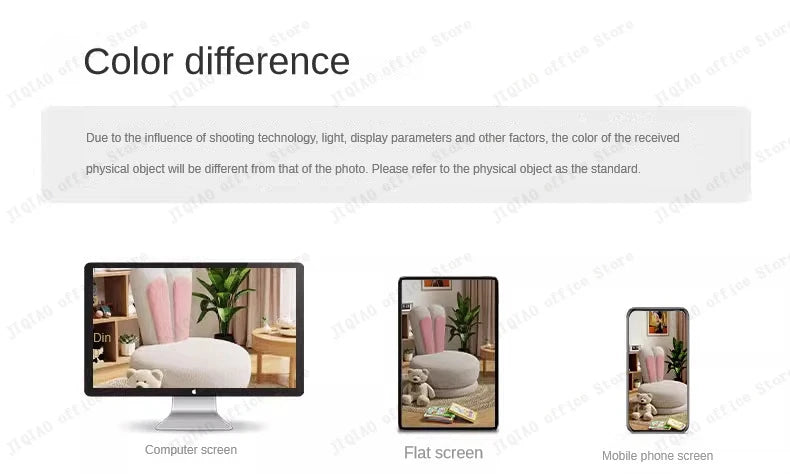 Children's Sofa Lazy Sofa Cute Chair for Living Room Rotating Cartoon Rabbit Ears Chair Leisure Reading Chair Chair with Back