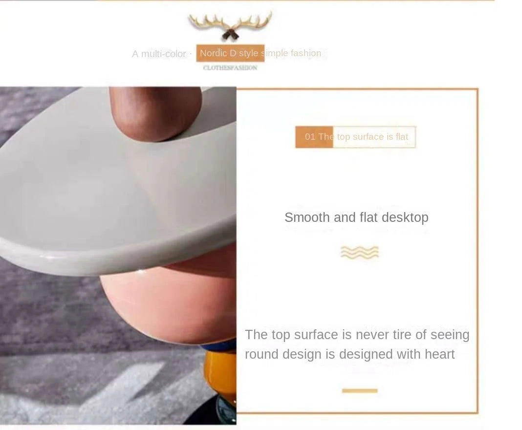 IHOME Nordic Creative Side Table Modern Minimalist Sofa Movable Corner Designer Net Red Sugar Gourd Small Coffee Furniture New