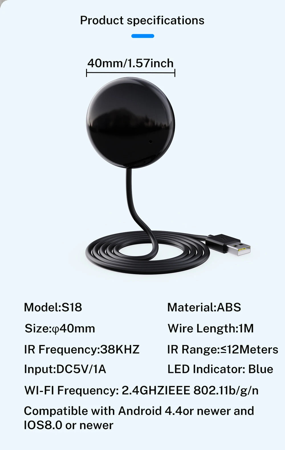 Tuya WiFi IR Remote For Smart Home Automation Remote Control Universal Infrared Device Work with Alexa Google Home Smart Life