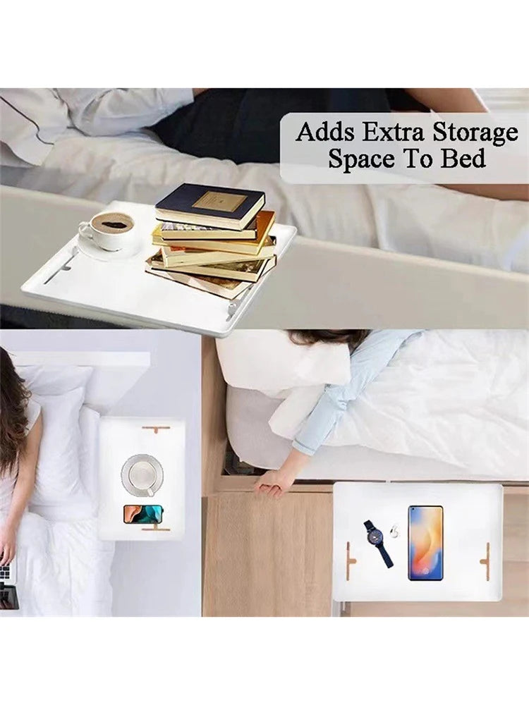 1 Bedside Shelf, Suitable For Bed, Dormitory, School, Home Storage Tray Storage Box, Bedside Table, Storage And Finishing