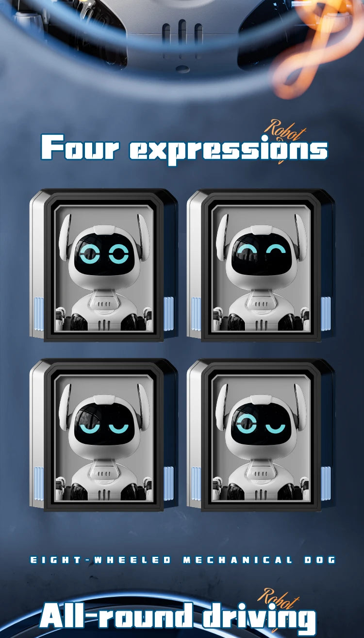 Y9 8WD RC Robot Dog Car Toy 2.4G Radio Remote Control Cars Touch-sense Music Stunt Drift Vehicle Electric Toy for Boys Kids Gift