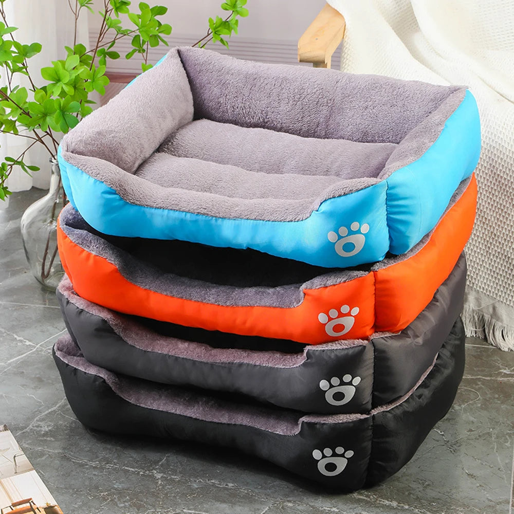 5 Sizes Large Dog Kennel Comfortable Cat Sofa Bed for Small Dog Nest Winter Warm Pet Cat Sleeping Bed Soft House Accessories