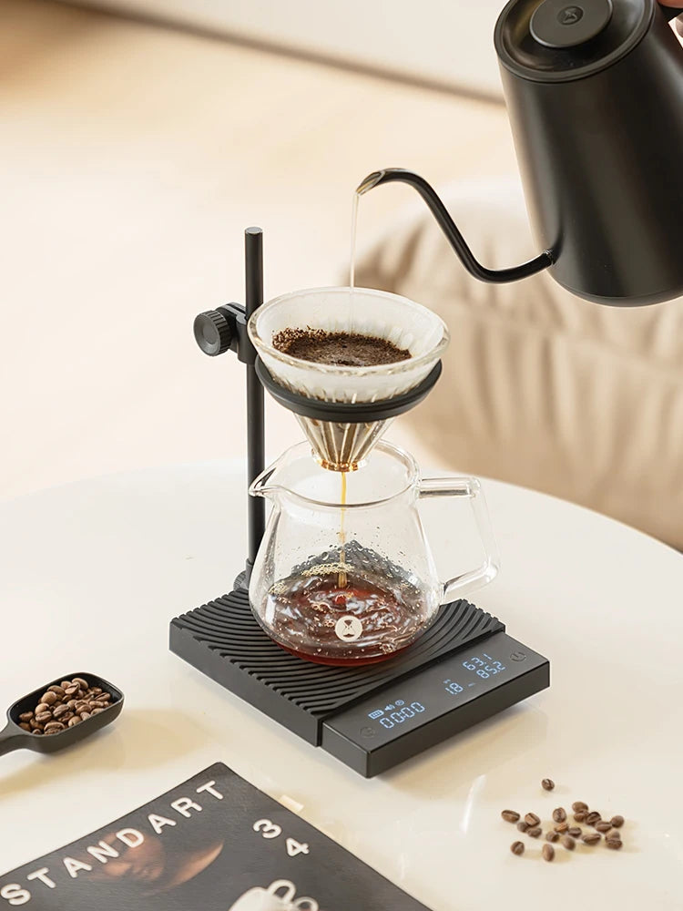 TIMEMORE Blackmirror Duo Coffee Digital Scales Weighing Timekeeping Flow Rate Measurement With Ddetachable Stand Mini Coffee