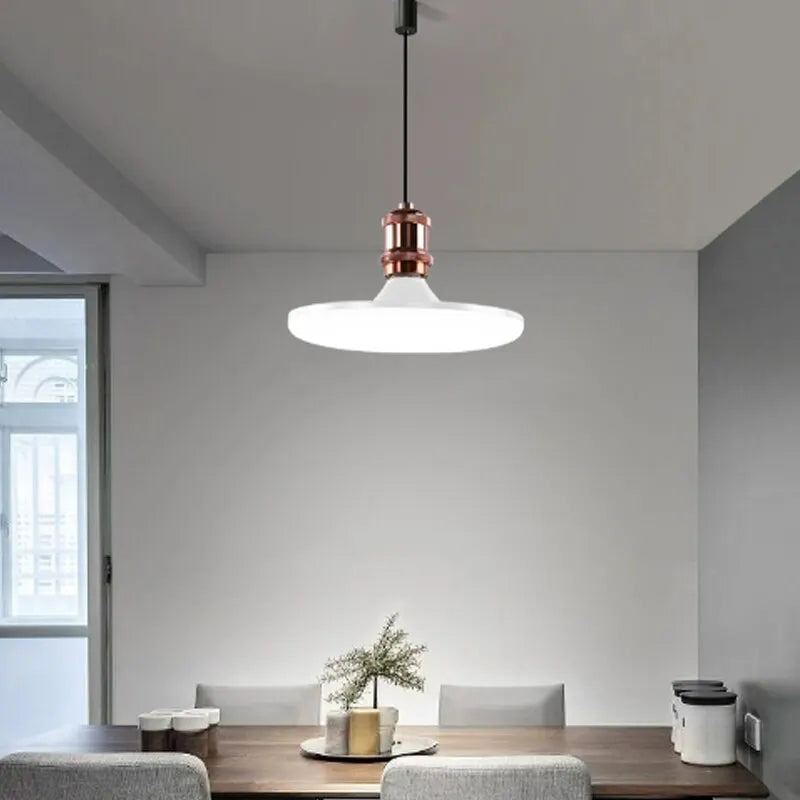 Flying Saucer Light E27 220v 15W LED Bulb Base Household Energy Saving Lamp Indoor Lighting Ceiling Lamp