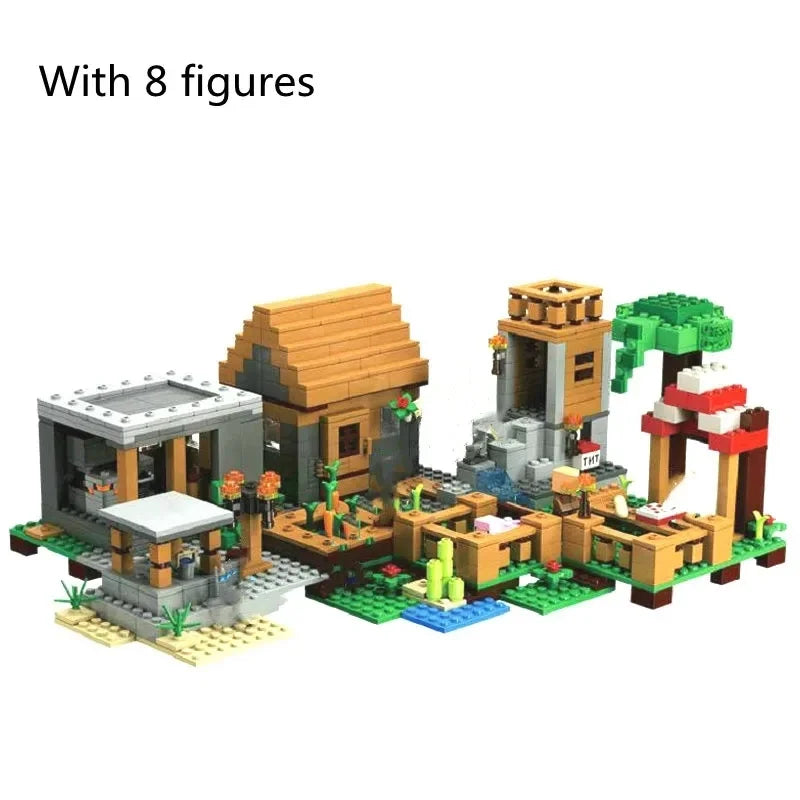 1315pcs The Village Special Edition Building Blocks With Steve Action Figures Set Toy