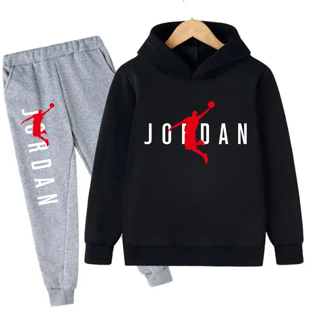 Autumn Warm Slam Dunk Master Pattern Printed Children Set Hoodie+Pant Suit 2pcs Set Kids Boy Girl Fashion Clothing Tracksuits