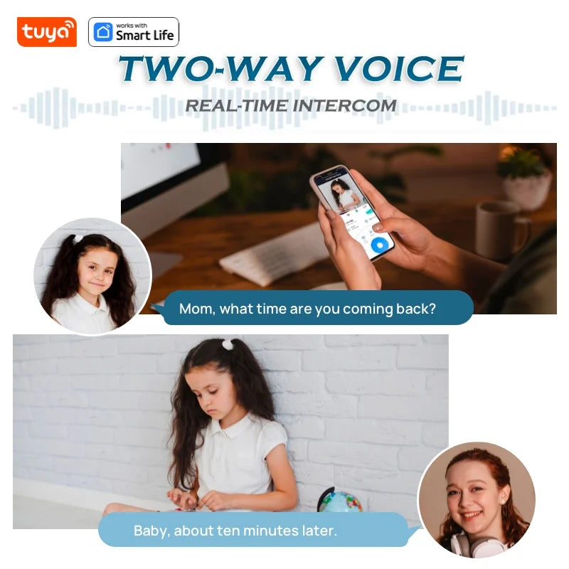 USB 4MP Indoor Camera,2K Security Camera for Baby Monitor,PTZ Wifi Cameras for Home Security,Pet Camera Works with Tuya