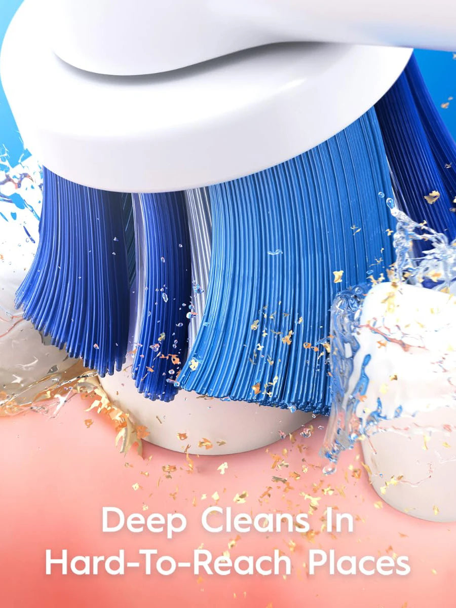 Oral B Rotation Electric Toothbrush AA Battery 7600 Rpm Cross Action Cleaning Teeth Tooth Brush with Brush Refills