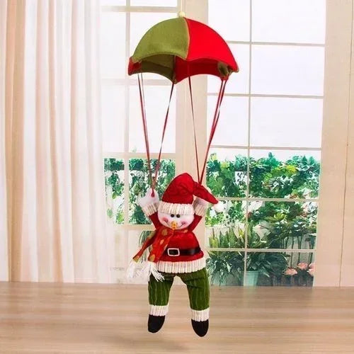 Christmas Santa Claus Smowman Hanging Decorations Parachute New Year Pendant Christmas Home Decoration Supplies Christmas Decor
