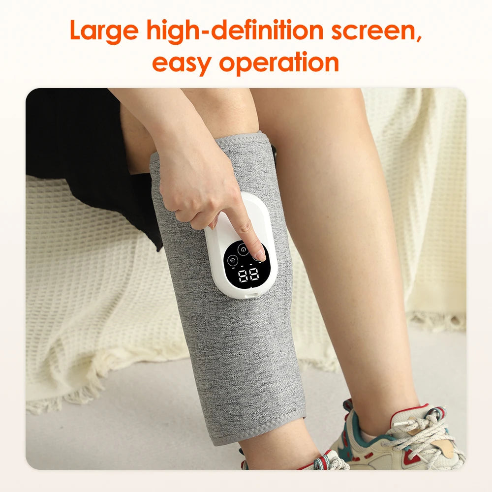 Wireless Air Pressure Calf Massager Machine 4 Modes Kneading Leg Massager Foot Leg Muscle Relaxation Promote Blood Circulation