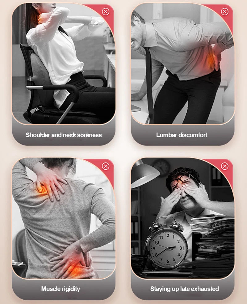 Multifunctional Massage Mattress Full Body Electric Shoulder Neck Waist Back Kneading vibrations Massage Cushion With Heat