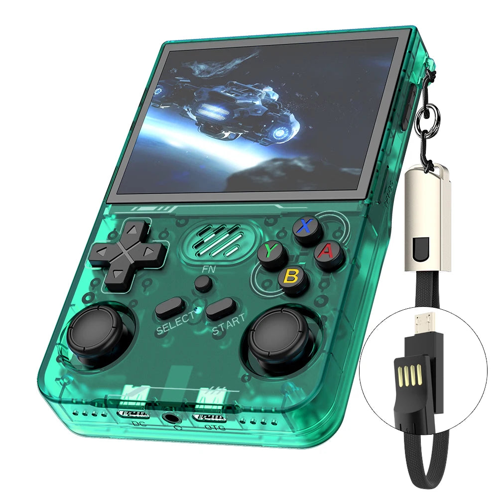 R36S updated R36XX Retro Handheld Game Console Linux ARKOS 3.5Inch IPS Screen Portable Pocket Video Player  Wi-Fi Games Kid Gift