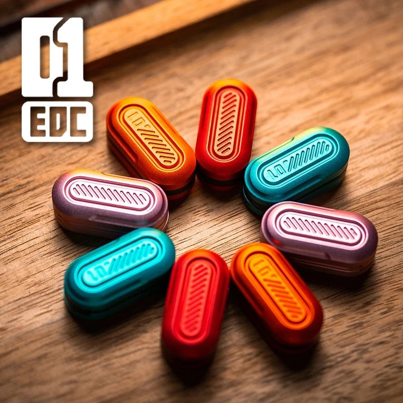 Green Pod Fidget Slider Metal Fidget Toys ADHD Tool Anti-anxiety Office Desk Toys Adult Stress Relief Toys Kids Gifts