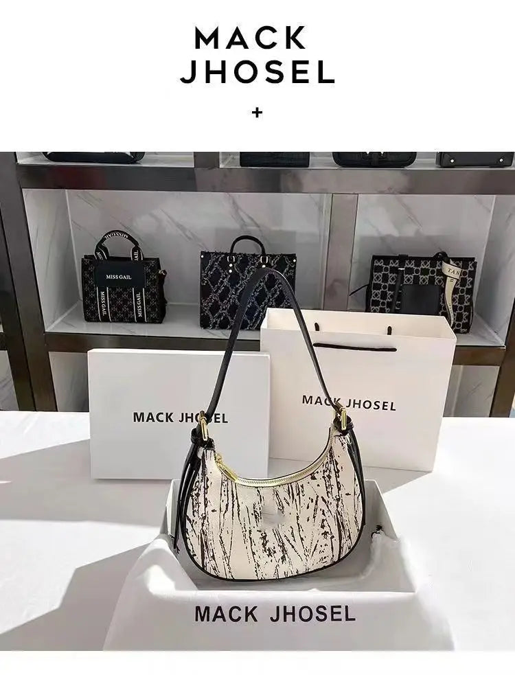 Women's Bag Niche Design Handbag 2025 New Versatile Baguette Armpit Bag with High-end Feel