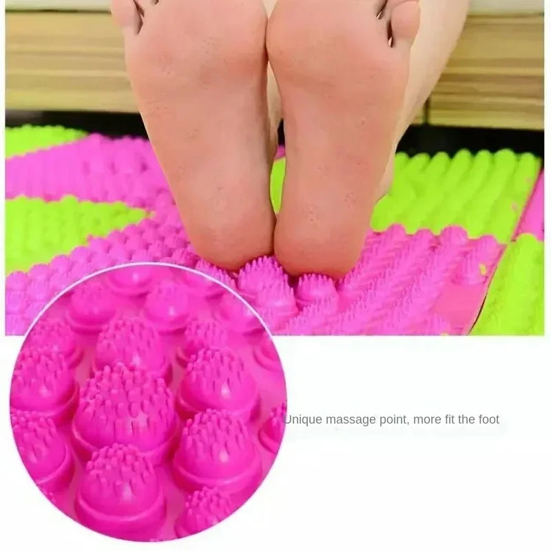Reflexology Foot Massage Pad Cushion Pillow Yoga Spike Mat Anti-stress Blood Circulation Plate Mat Massager Toe Pressure Plate