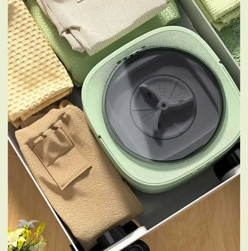 Foldable Mini Washing Machine Portable Mini Socks Underwear Panties Washing Machine Big Capacity 3 Models With Spinning Dry